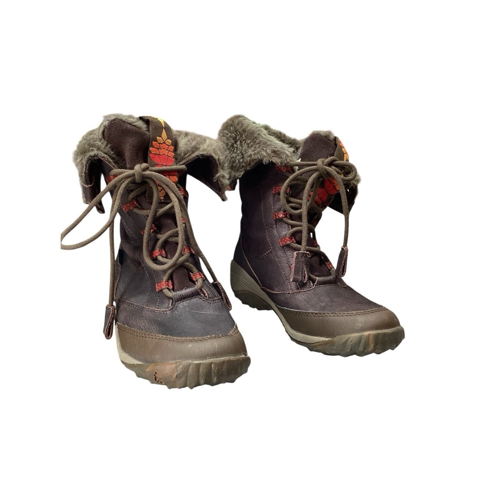 Cushe Brand Women's Winter Boot with Brown Leather & Faux Fur Liner‎ Sz 6